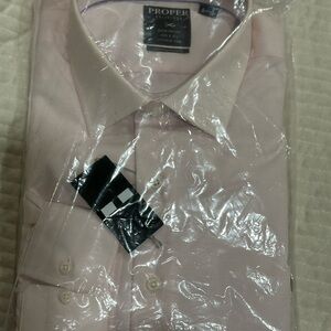 Propper Men's Pale Pink Dress Shirt - Spread Collar